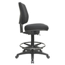 Buro Roma Drafting Chair 1 Lever Mid Back Black