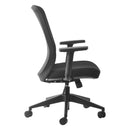 Buro Mondo Gene Chair Mesh Back with Arms Black