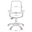 Buro Roma 3 Lever High Back With Seat Slide With Arms Red
