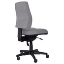 Buro Roma 3 Lever High Back With Seat Slide Without Arms Safetex Smoke