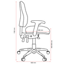 Buro Roma 3 Lever High Back With Seat Slide With Arms Red