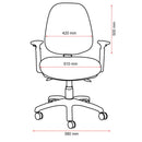 Buro Mondo Java Chair 3-Lever High Back Without Arms Black