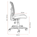 Buro Mondo Tivoli Chair 2-Lever Mesh Back Without Arms Zen Black