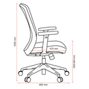 Buro Mondo Gene Chair Mesh Back with Arms Black