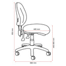 Buro Mondo Java Chair 3-Lever Mid Back Without Arms Black