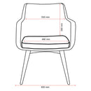 Buro Konfurb Hady Chair Everyday 4-Leg Wood Base Keylargo Ash