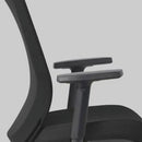 Buro Mondo Gene Chair Fabric Back with Arms Black