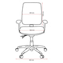 Buro Roma 3 Lever High Back With Seat Slide Without Arms Safetex Olive