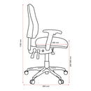 Buro Roma 3 Lever High Back With Seat Slide Without Arms Safetex Rust