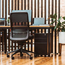 Buro Konfurb Luna Chair Mesh Back with Arms Black