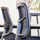 Buro Mondo Tivoli Drafting Chair 1-Lever Mesh Back Without Arms Zen Black