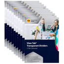 Marbig Professional Series View-Tab Divider Pp 5-Tab A4 Assorted Pack 10