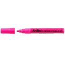 Artline Liquid Chalk Marker Bullet Nib Dry Wipe Pink Pack 6