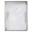 ColourHide Zipper Binder A4 2 D-Ring 25mm Clear Grey Bulk Pack 10