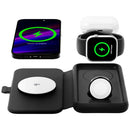 Cygnett MagTravel 3-in-1 Wireless Charger Foldable Black