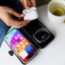Cygnett MagTravel 3-in-1 Wireless Charger Foldable Black