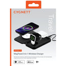 Cygnett MagTravel 3-in-1 Wireless Charger Foldable Black