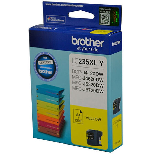 Brother LC-235XL Ink Cartridge High Yield Yellow