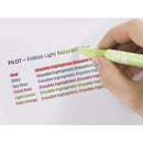 Pilot Frixion Erasable Highlighter 4.0mm Natural Soft Pastel Colours Wallet 6