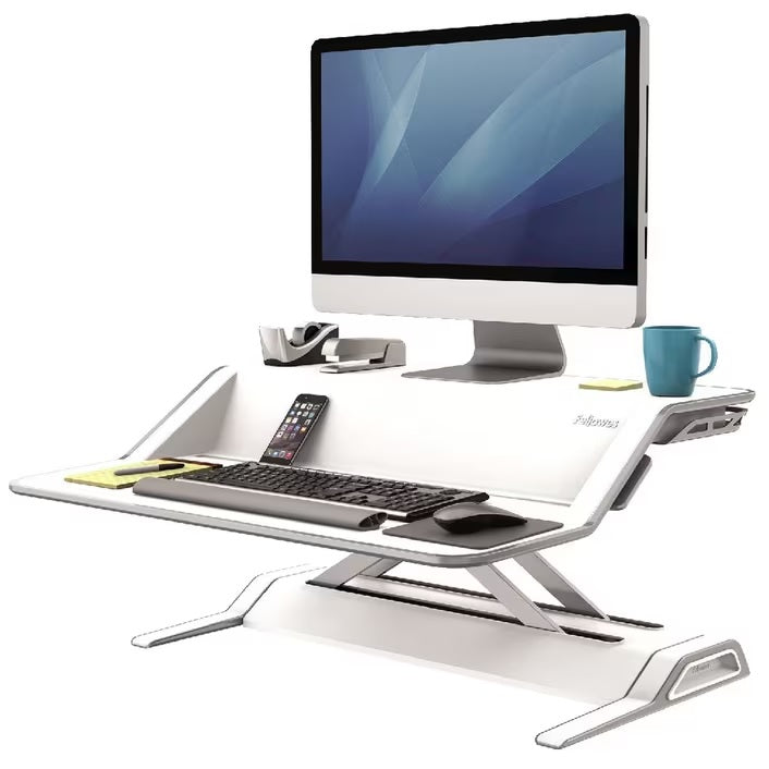 Fellowes Lotus Sit Stand Workstation White