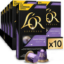 L'Or Espresso Coffee Pods Lungo Profondo 8 Intensity Box 100 Nespresso Machines Compatible