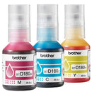 Brother BTD180CL Value Colour Pack Ink Bottles Magenta/Cyan/Yellow Genuine DCP-T580DW DCP-T780DW