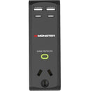 Monster Single Socket Surge Protector Plug USB-C/A Ports