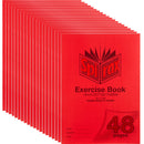 Spirax P104 Exercise Book Dotted Thirds 18mm 48 Page A4 Red 20 Pack