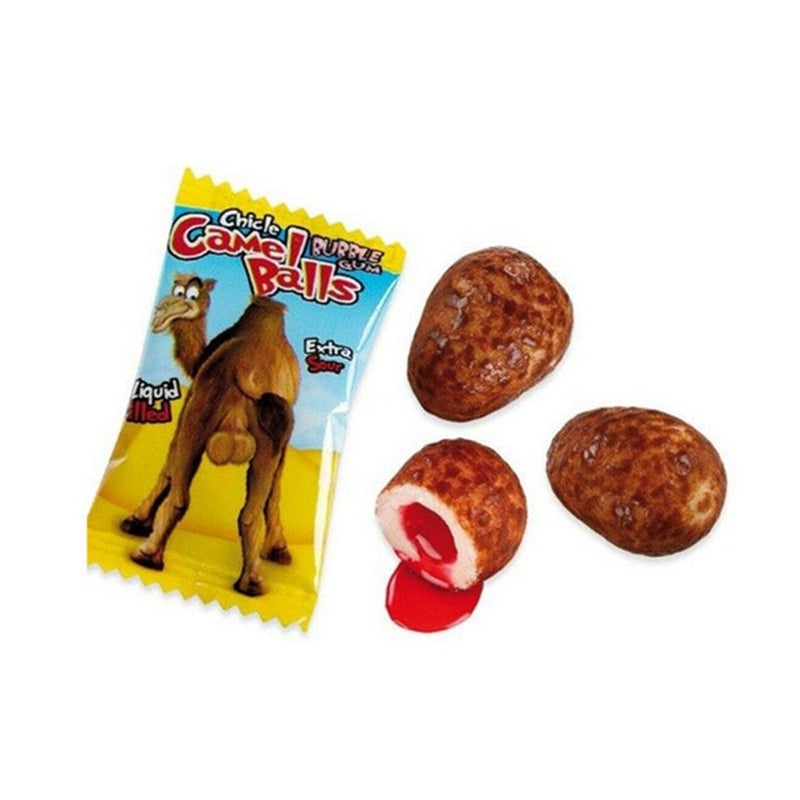 Fini Camel Balls Bubble Gum Extra Sour Liquid Filled 1.2kg Bulk Box Pack