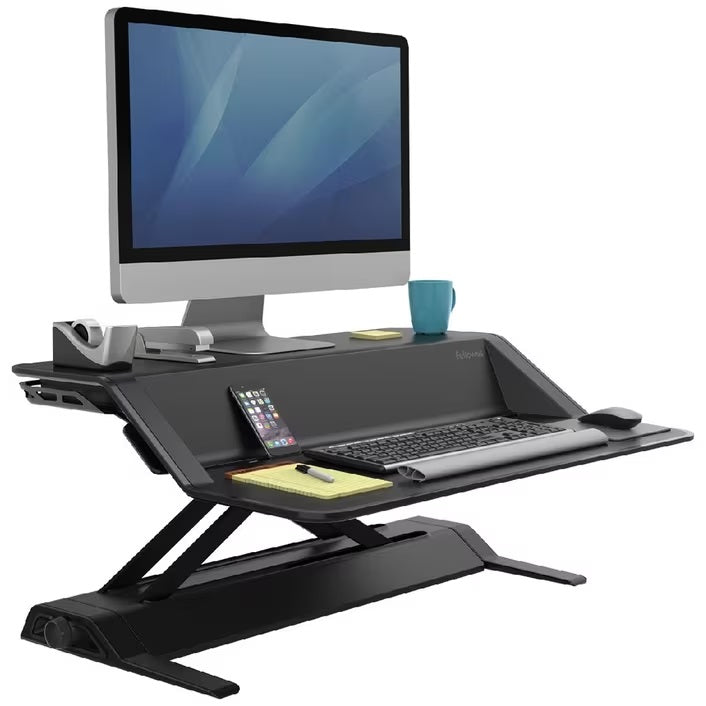 Fellowes Lotus Sit Stand Workstation Black