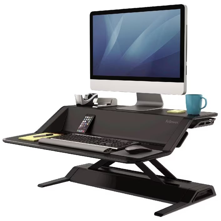 Fellowes Lotus Sit Stand Workstation Black