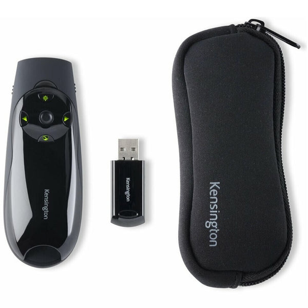 Kensington Presenter Expert Laser Pointer With Green Laser And Memory
