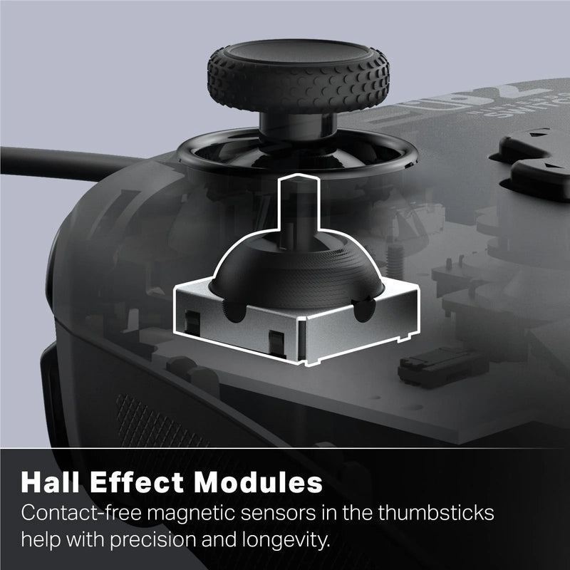 PowerA Advantage Wired Controller Hall Effect Modules Nintendo Switch 2 Black