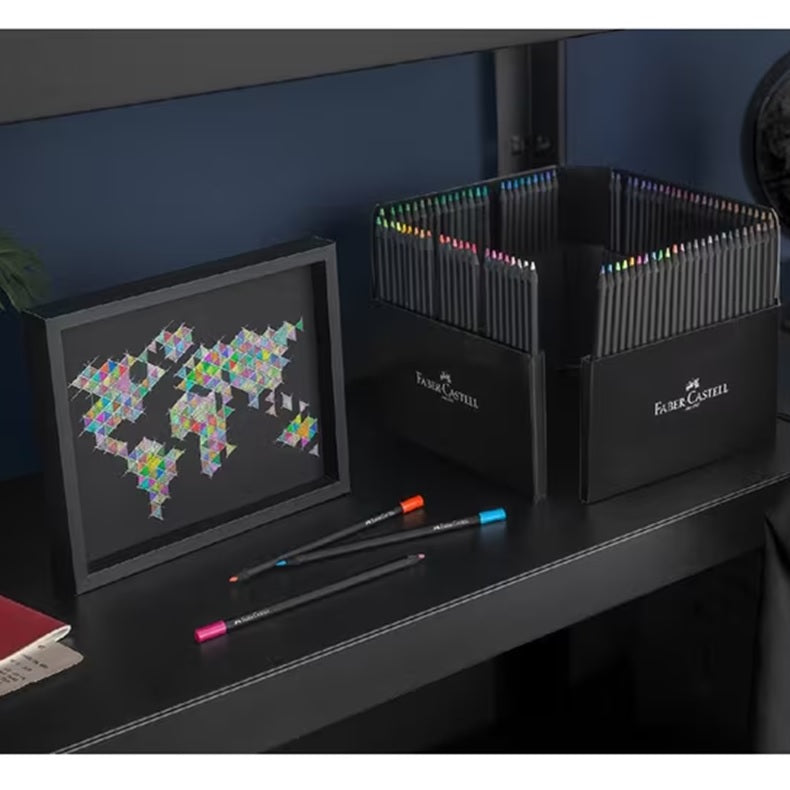Faber-Castell Black Edition Colour Pencils 100 Pack with Pencil Holder