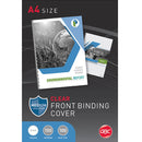 GBC Ibico Binding Cover 150 Micron A4 Clear Pack 100