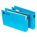 Marbig Expanding Suspension Files Foolscap Blue Box 20