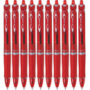 Pilot Acroball Retractable Ballpoint Pen 1.0mm Medium Red Box 10