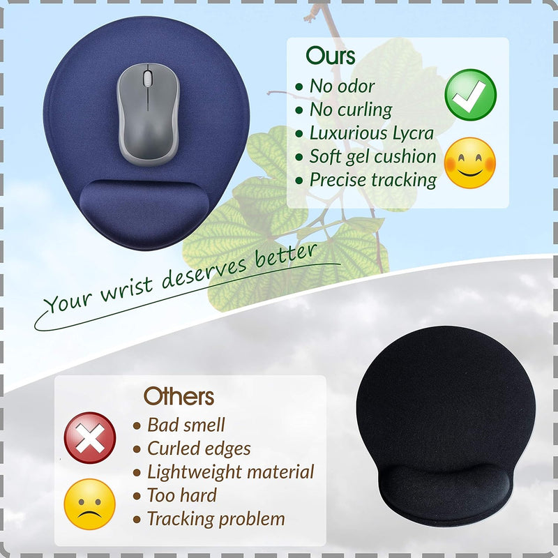 Dac Supergel Wrist Rest Mouse Pad Ergonomic Blue