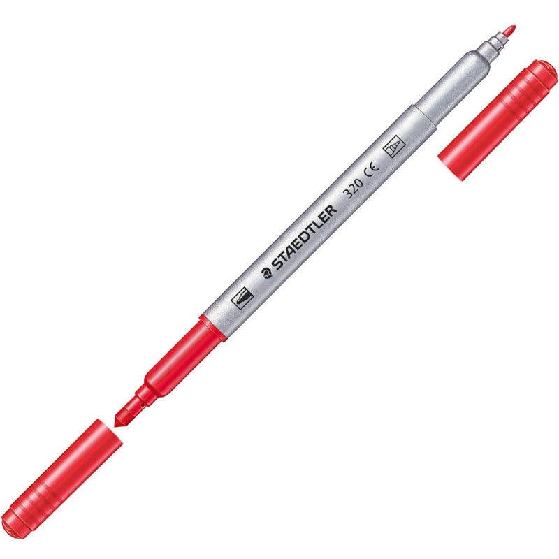 120 Staedtler Twin Tip Double Sided Fiber Pens Markers Pack Assorted Colours