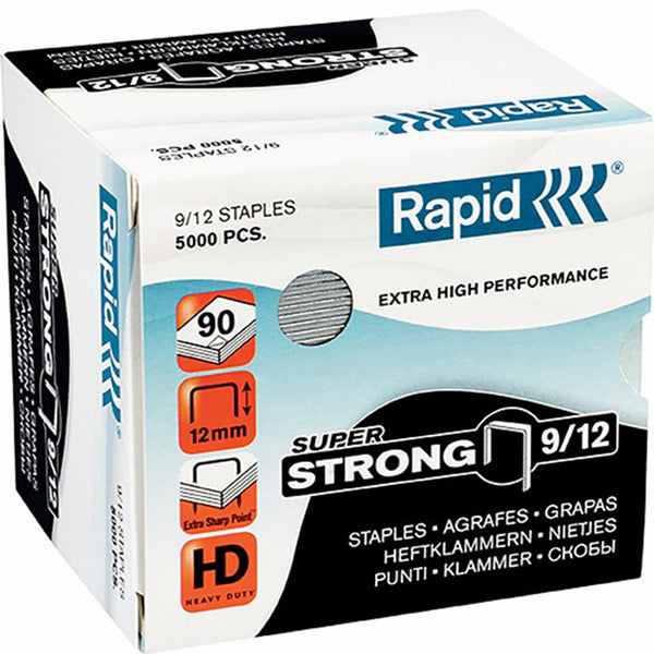 Rapid Super Strong Staples 9/12 Box 5000