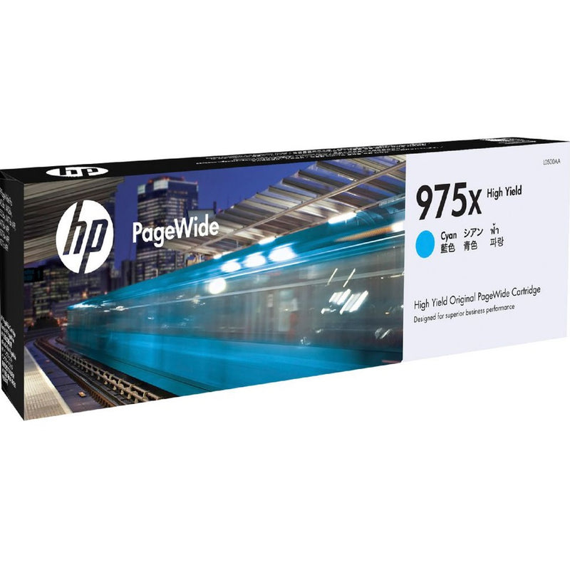 HP 975X Ink Toner Cartridge High Yield Cyan PageWide Pro Genuine L0S00AA