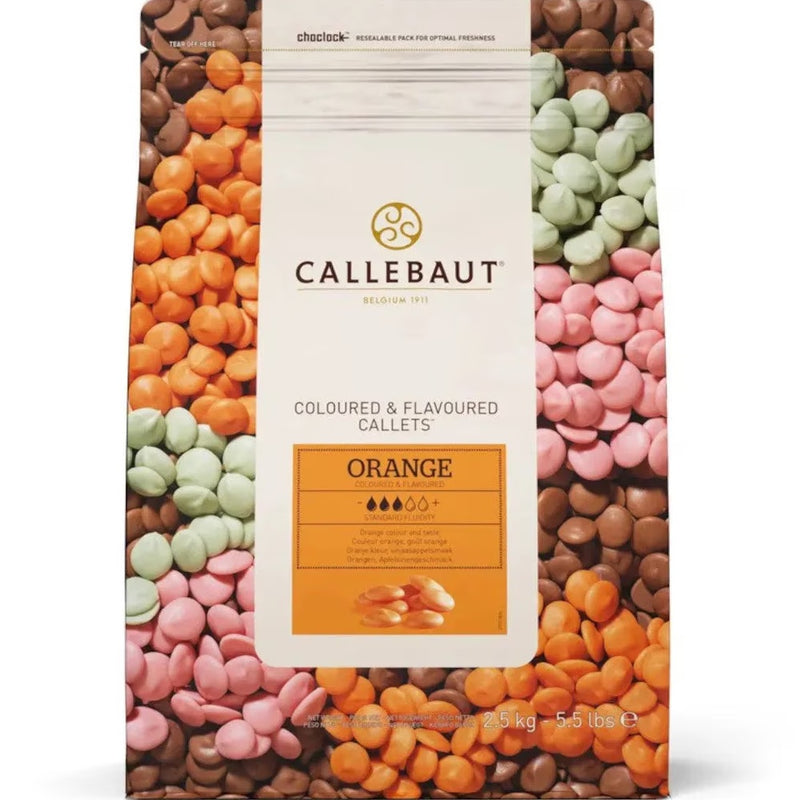 Callebaut Orange Chocolate Callets 2.5kg Bag