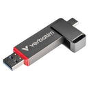Verbatim Dual Sided QuickStick SSD USB-A/C 3.2 Gen1 USB Flash Drive 256GB