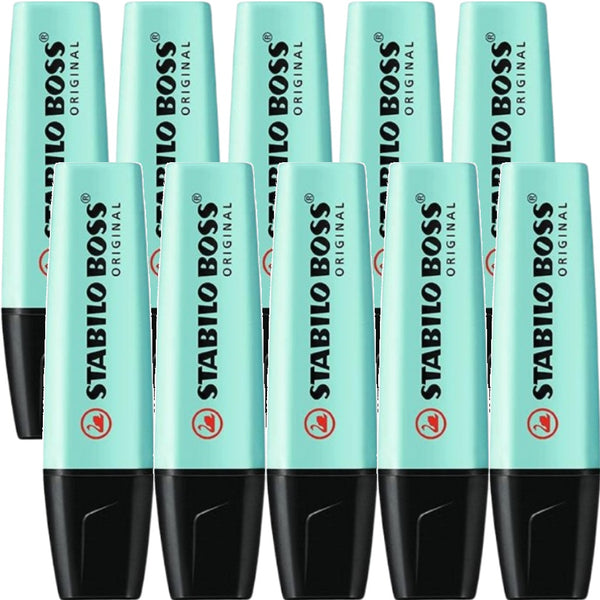 Stabilo Boss Highlighter Pastel Touch Of Turquoise Box 10