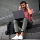 Verbatim USB-A Headset Headphones Wired with Boom Microphone Black Grey