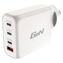 Verbatim 4-Port GaN Charger Adapter USB-C/A 100W 3C 1A White