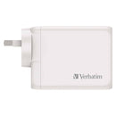 Verbatim 4-Port GaN Charger Adapter USB-C/A 100W 3C 1A White