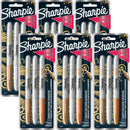 Sharpie Permanent Marker Fine Point 1.0mm Metallic Gold Silver Bronze 18 Pack