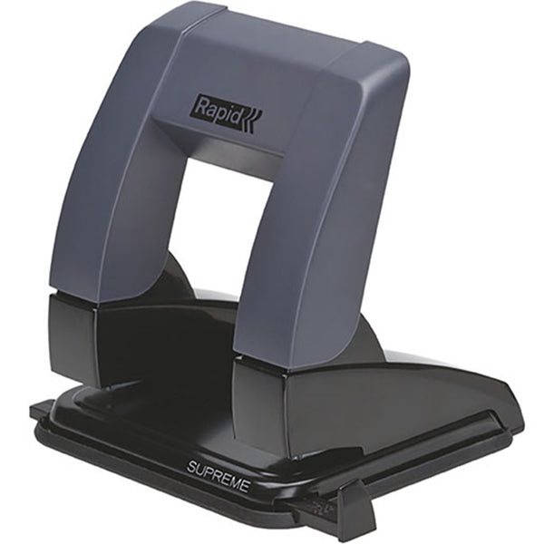 Rapid SP20 Pressless Punch 2-Hole Clamshell 20 Sheet Black