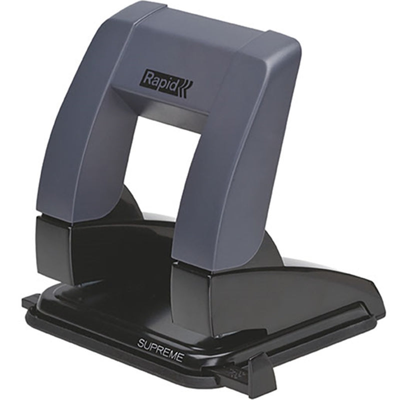 Rapid SP20 Pressless Punch 2-Hole Clamshell 20 Sheet Black